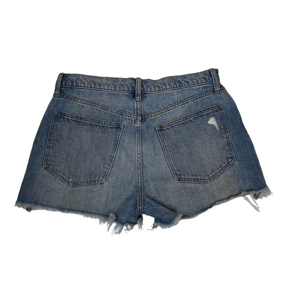 GAP 3" High Rise Button Fly Cut Off Denim Short Womens 27 - Picture 2 of 11